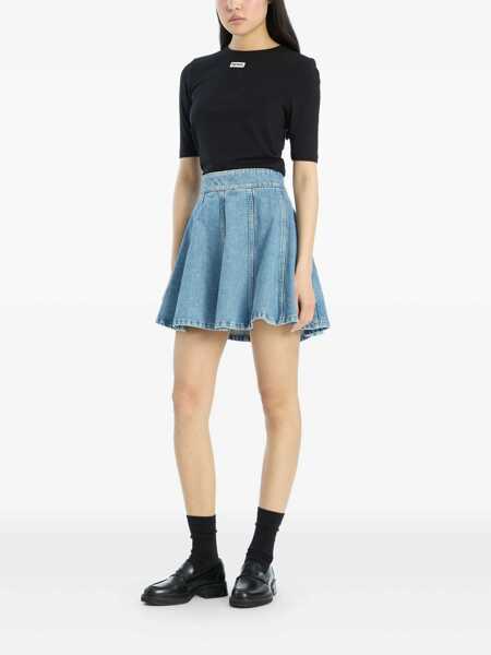 Fuste ROTATE Birger Christensen Rotate Birger Christensen Skirt VINTAGE BLUE, DENIM Femei (BM 18599481) 2