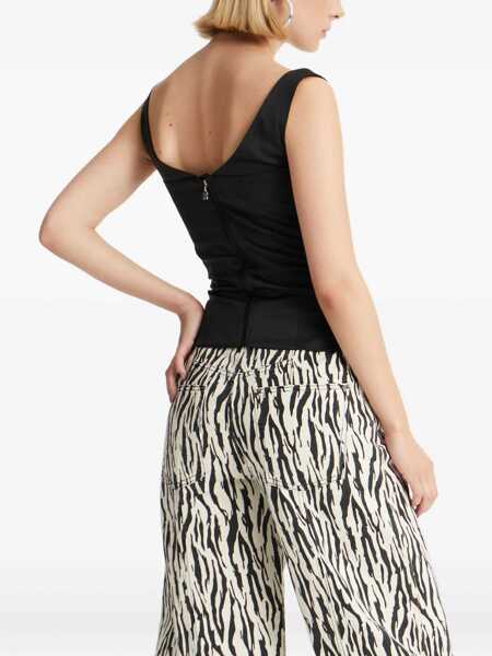 Pantaloni casual ROTATE Birger Christensen Rotate Birger Christensen Pants EGRET COMB. Femei (BM 18599499) 4