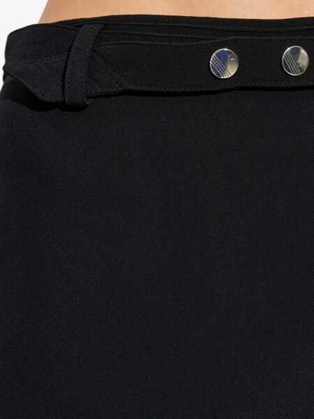 Fuste THE ATTICO The Attico Mini Skirt With A Transparent Mesh Panel Black Femei (BM 18600123) 5