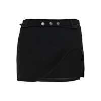 Fuste The Attico Mini Skirt With A Transparent Mesh Panel Femei