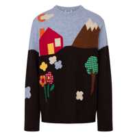 Pulovere Moschino Multicolor Wool Knitwear Barbati