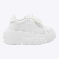 Sneakers Casadei White Leather Nexus Sneakers Femei