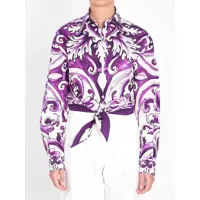 Camasi Maiolica Print Shirt Femei