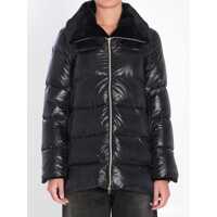 Geci Light Puffer With Collar Fur Femei