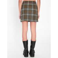 Imbracaminte Dama pagina 157 - Fuste Burberry Check-Pattern Mini Skirt GREEN Femei (BM 18601005) - B-mall.ro