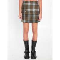Fuste Check-Pattern Mini Skirt Femei