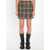 Burberry Check-Pattern Mini Skirt GREEN