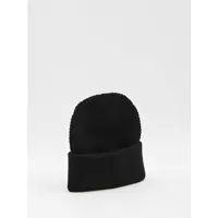 Caciuli pentru Barbati - Caciuli Moncler Cotton Beanie Black Barbati (BM 18601092) - B-mall.ro
