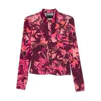 Camasi Versace Jeans Couture Burgundy Baroque Print Shirt Femei