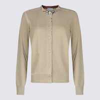 Pulovere Burberry Beige Wool Knitwear Femei