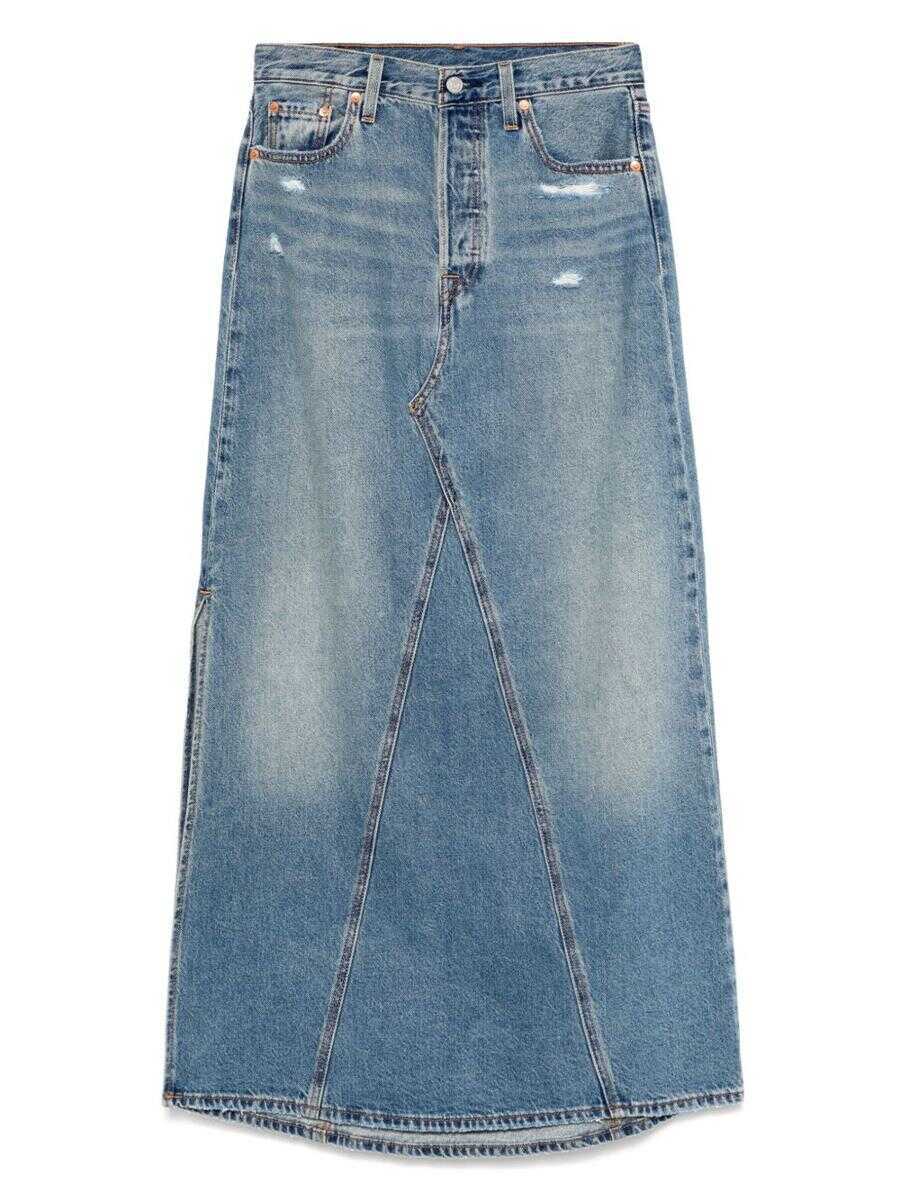 Fuste Levis LeviS Denim Midi Skirt BLUE Femei (BM 18601923) 1