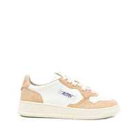 Sneakers Autry 'Medalis Low' Sneakers In White Leather With Sand Suede Inserts Femei