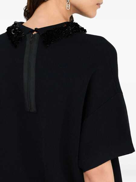 Topuri Liu Jo Liu Jo T-Shirts Black Femei (BM 18602313) 5