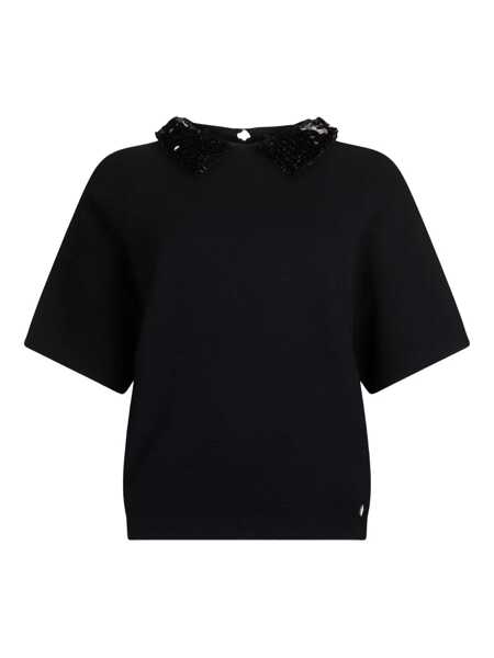 Topuri Liu Jo Liu Jo T-Shirts Black Femei (BM 18602313) 1