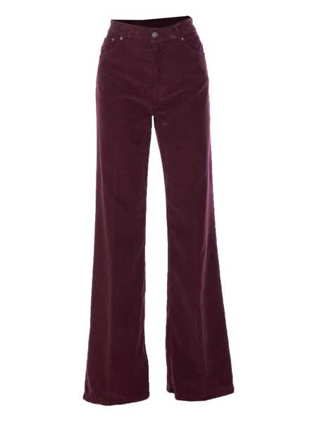Pantaloni casual Dondup Dondup Trousers PURPLE Femei (BM 18602469) 1