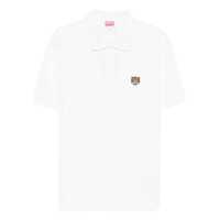 Tricouri Kenzo Black Cotton T-Shirt With Embroidered Tiger Logo Barbati