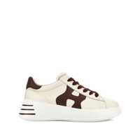 Sneakers Hogan 'Rebel' Calf Leather Sneakers In Ivory Femei