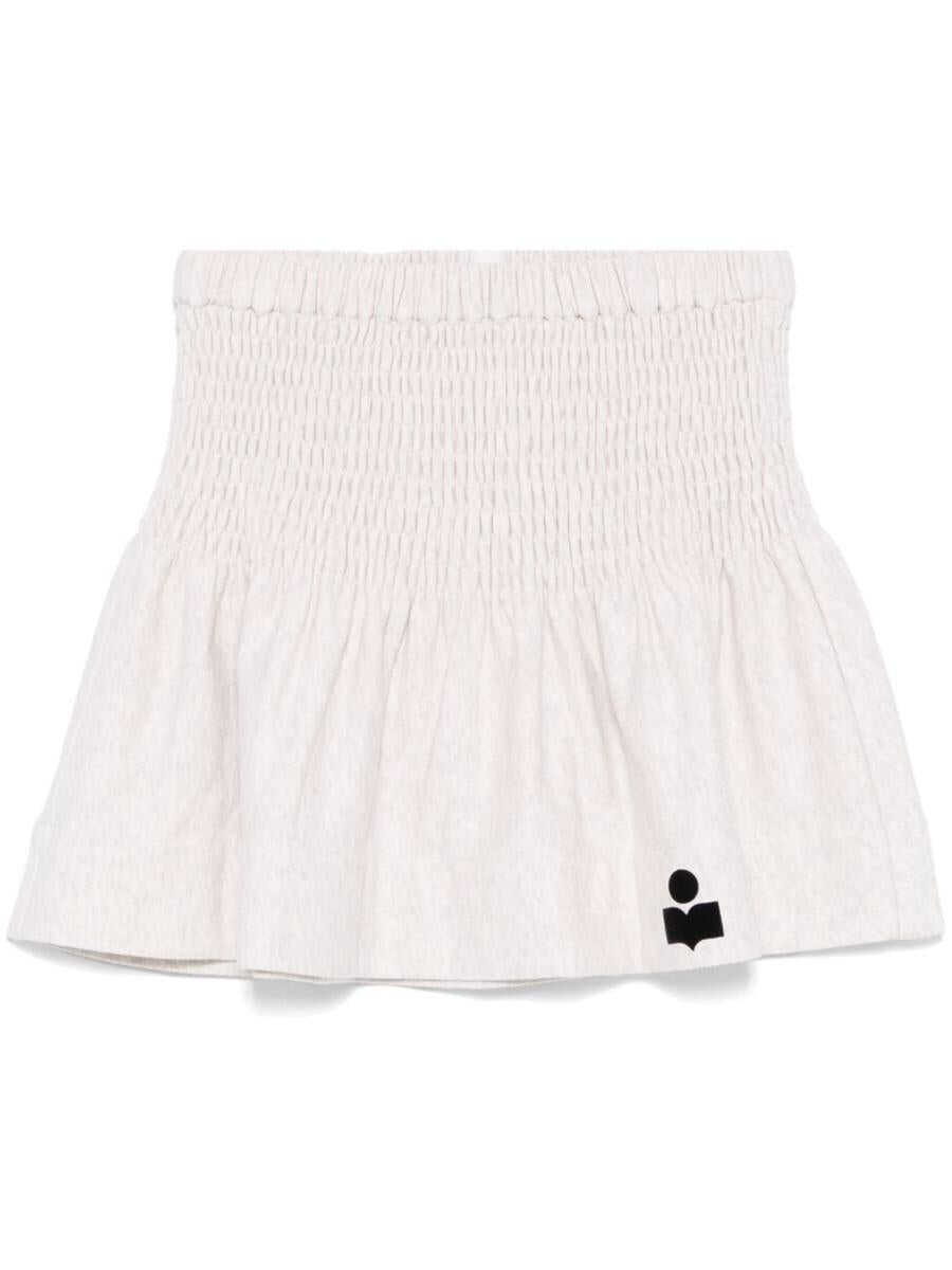 Fuste Isabel Marant Isabel Marant toile Ecr Pacifica Flare Mini Skirt Beige Femei (BM 18603360) 1