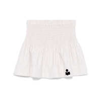 Fuste Isabel Marant Étoile Ecrù 'Pacifica' Flare Mini Skirt Femei