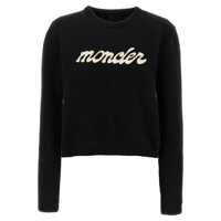 Pulovere Moncler Chenille Logo Sweater Femei