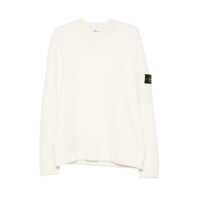 Pulovere Stone Island Crew Neck Sweater With Logo Patch Barbati