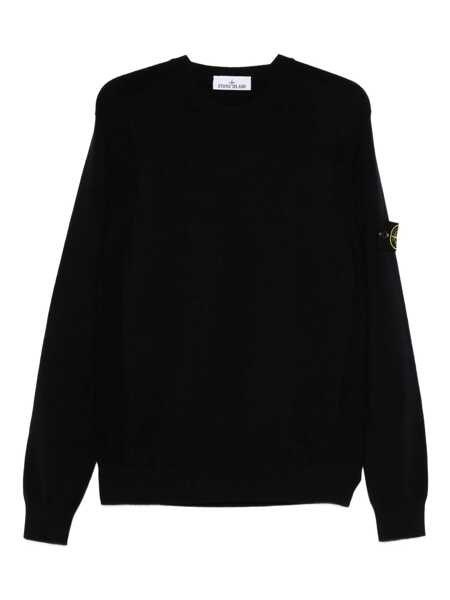 Pulovere Stone Island Stone Island Crew Neck Sweater With Logo Patch BLUE Barbati (BM 18603516) 1