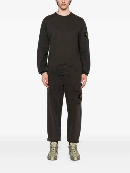 Pantaloni Stone Island Stone Island Tracksuit Bottoms With Logo Patch And Pockets Black Barbati (BM 18603582) 2