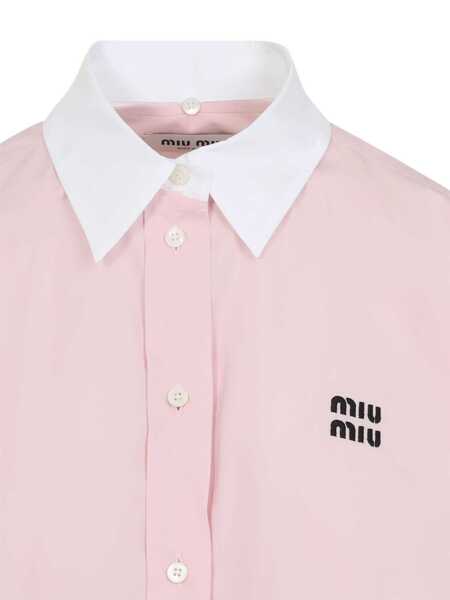 Camasi Miu Miu Miu Miu Shirts PINK Femei (BM 18603885) 3