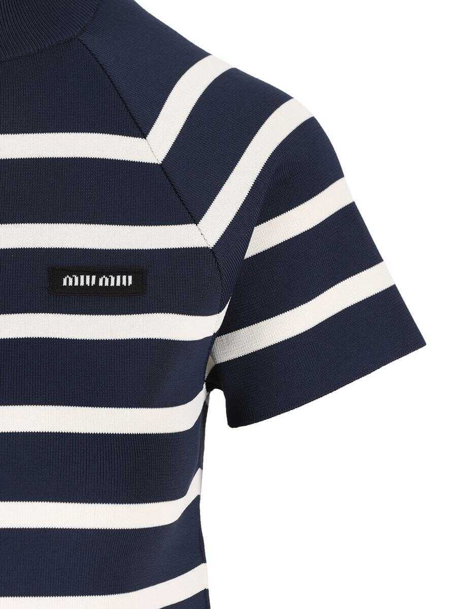 Pulovere Miu Miu Miu Miu Jerseys BLEUNATURAL Femei (BM 18603936) 4