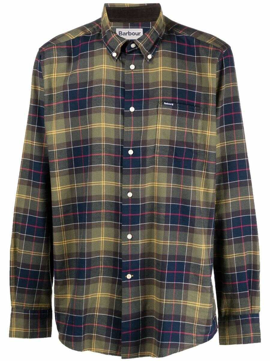 Camasi Barbour Barbour Fortrose Shirt With Tartan Pattern VERDE E BLU Barbati (BM 18603972) 1
