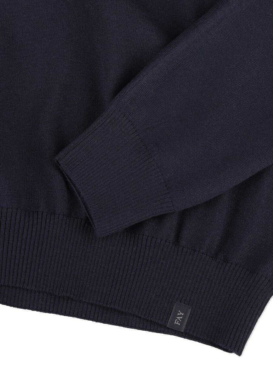 Pulovere Fay Fay Jerseys BLUE Barbati (BM 18604002) 4