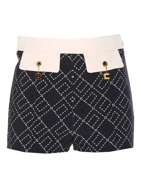Pantaloni casual Elisabetta Franchi Elisabetta Franchi Shorts Black Femei (BM 18604611) 1