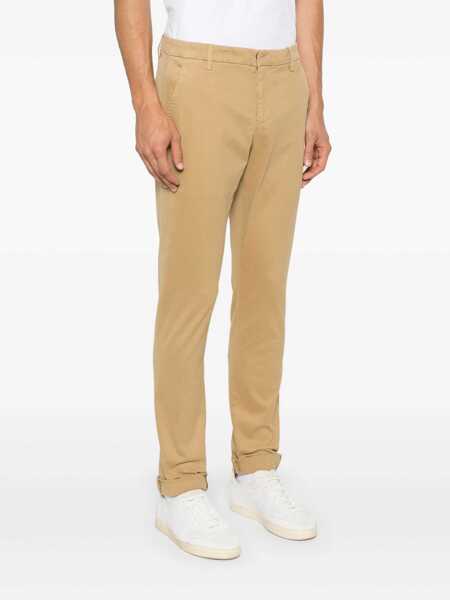 Pantaloni Dondup Dondup Gaubert Trousers In Stretch Cotton Twill Beige Barbati (BM 18604761) 3