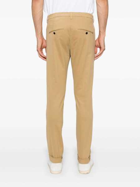 Pantaloni Dondup Dondup Gaubert Trousers In Stretch Cotton Twill Beige Barbati (BM 18604761) 4