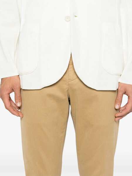 Pantaloni Dondup Dondup Gaubert Trousers In Stretch Cotton Twill Beige Barbati (BM 18604761) 5
