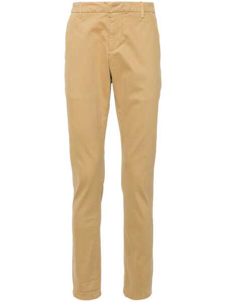 Pantaloni Dondup Dondup Gaubert Trousers In Stretch Cotton Twill Beige Barbati (BM 18604761) 1