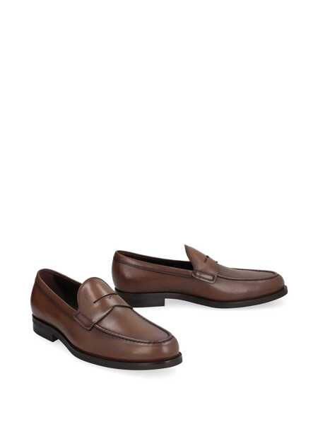 Sandale TODS TodS Brown Calfskin Loafers BROWN Barbati (BM 18605094) 3