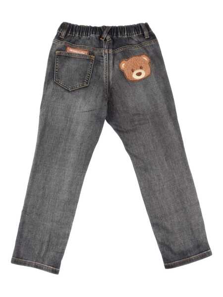 Blugi Monnalisa JEANS WITH TEDDY INSERT Gray Fete (BM 18605217) 2