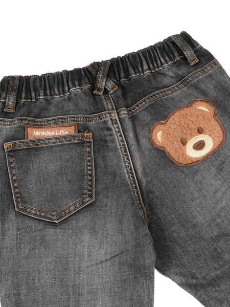 Blugi Monnalisa JEANS WITH TEDDY INSERT Gray Fete (BM 18605217) 3