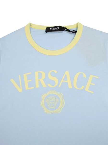 Tricouri Versace T-SHIRT Light Blue Fete (BM 18605226) 3