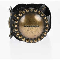 Curele Oversized Studded Leather Belt 110Mm Femei