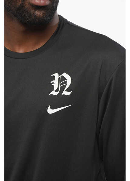 Tricouri Nike Swim Long Sleeve Dri-Fit Hydrogua Crew-Neck T-Shirt Black Barbati (BM 18605305) 3