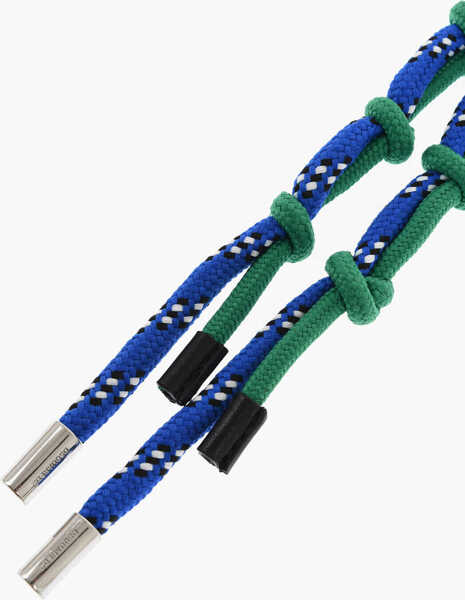 Brelocuri DSQUARED2 Two-Tone Fabric Keyring With Maxi Carabiner Blue Barbati (BM 18605308) 2