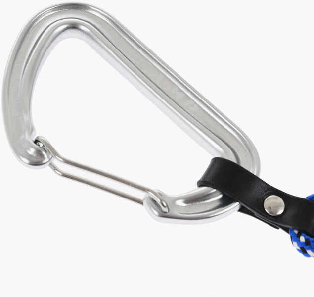 Brelocuri DSQUARED2 Two-Tone Fabric Keyring With Maxi Carabiner Blue Barbati (BM 18605308) 3