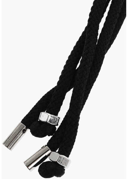 Brelocuri DSQUARED2 Fabric Keyring With Metal Details Black Barbati (BM 18605338) 2