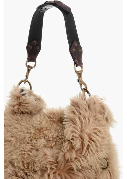 Genti de umar DSQUARED2 Fur Shoulder Bag Brown Femei (BM 18605353) 3