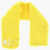 DSQUARED2 Icon Solid Color Real Fur Scarf Yellow