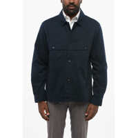 Camasi casual Solid Color Utility Overshirt Barbati