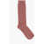 DSQUARED2 Solid Color Wool Blend Long Socks Pink