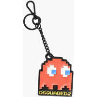 Brelocuri DSQUARED2 Faux Leather Keyring With Pac-Man Pendant